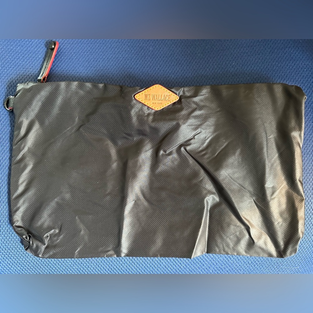 MZ Wallace Black cosmetic bag travel case with zipper